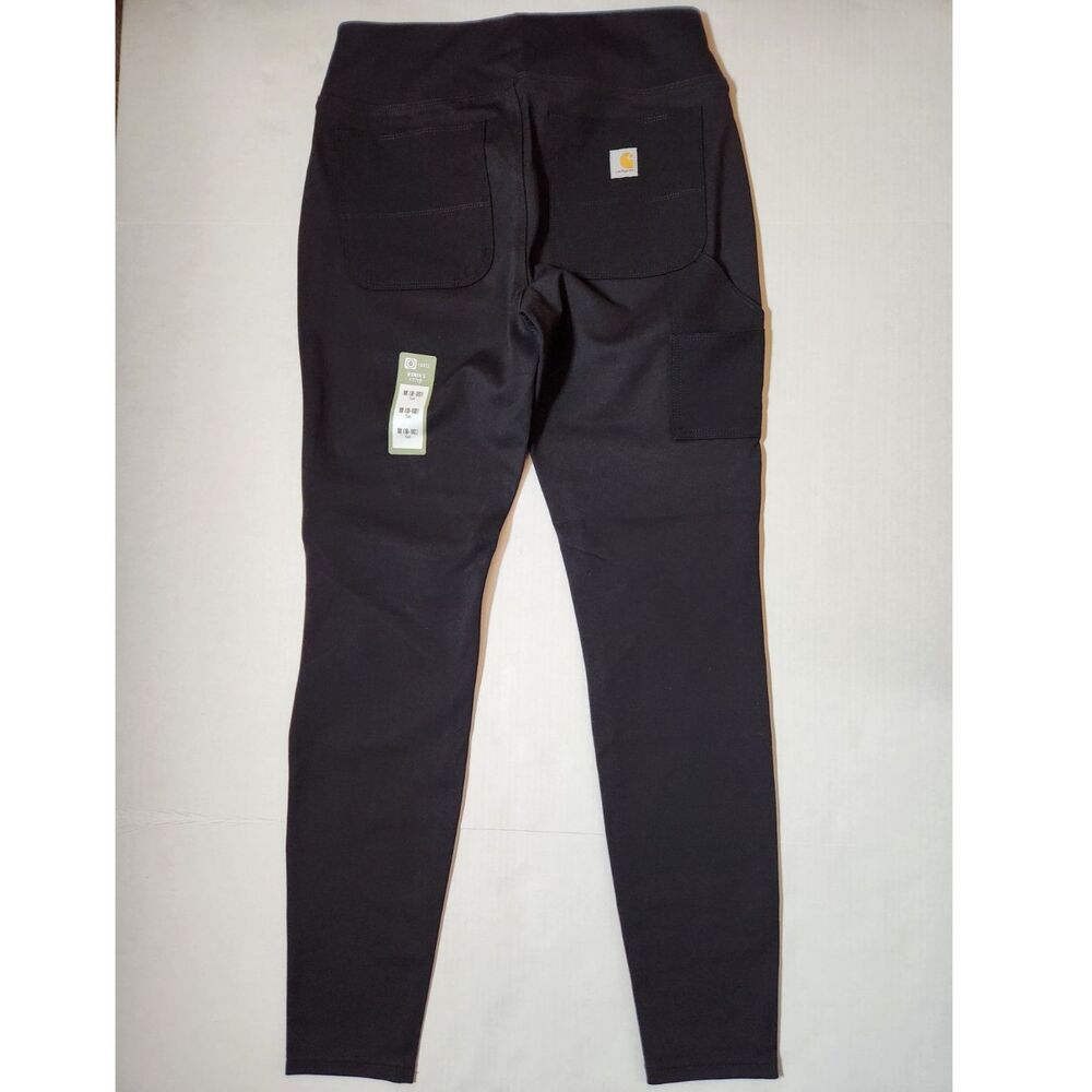 Carhartt Women’s Force Fitted Midweight Utility Legging Medium Tall Black - Picture 2 of 11
